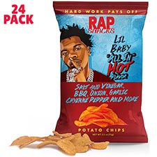 RAP SNACKS Lil Baby All In Hot Flavor 2.5oz Bags 24ct Box 