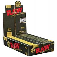 RAW Black 1.25 Rolling Papers 24ct Box 