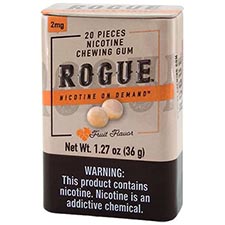 Rogue Nicotine Gum Fruit 2mg 5 Pack 