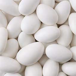 Sconza Jordan Almonds White 1 Lb 