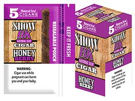 Show BK Honey Berry Natural Leaf Cigars 8 5pks 