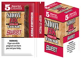 Show BK Sweet Natural Leaf Cigars 8 5pks 