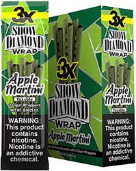 Show Diamond Apple Martini Wraps 25 Packs of 3 