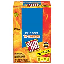 Slim Jim Beef n Cheese 18ct Box 