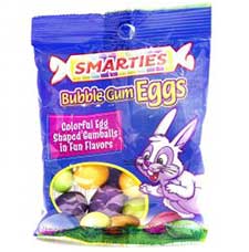 Smarties Bubble Gum Eggs 2.6oz Bag 