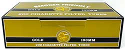 Smoker Friendly Cigarette Tubes Gold 100 200ct 