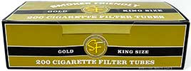 Smoker Friendly Cigarette Tubes Gold King Size 200ct 