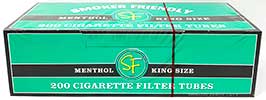 Smoker Friendly Cigarette Tubes Green King Size 200ct 