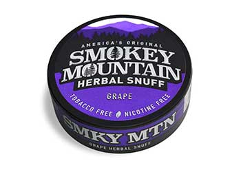 Smokey Mountain Herbal Snuff Grape 10ct 