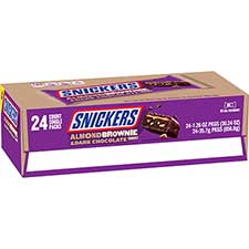 Snickers Dark Chocolate Almond Brownie 24ct Box 