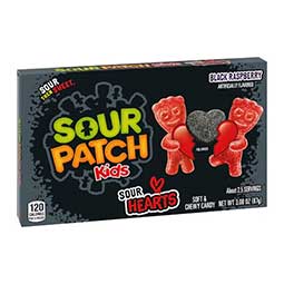 Sour Patch Kids Valentine Sour Hearts 3.08oz Theather Box 