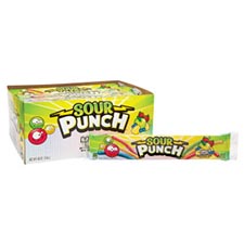 Sour Punch Straws Rainbow 24ct Box 