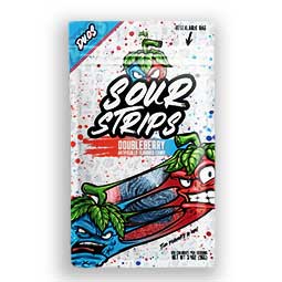 Sour Strips Doubleberry 3.4oz Bag 