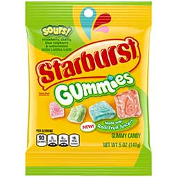 Starburst Gummies Sours 5oz Bag 