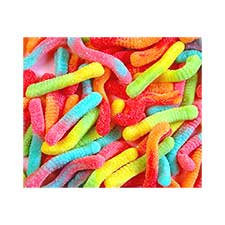 Sunrise Sour Neon Worms 6 Flavors 1lb 