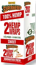 Super Hemp Wraps Sweet 25 2PKS 