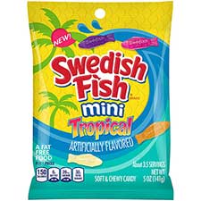 Swedish Fish Mini Tropical 5oz Bag 