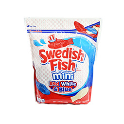 Swedish Fish Mini Red White and Blue 1.8lb Resealable Bag 