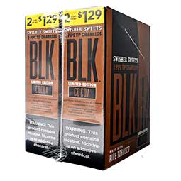 Swisher Sweets BLK Cocoa Tip Cigarillos 30ct 