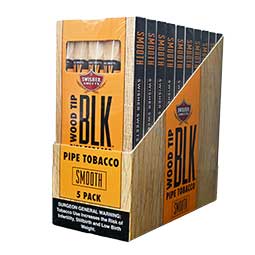 Swisher Sweets BLK Smooth Wood Tip 10ct 5 pk 