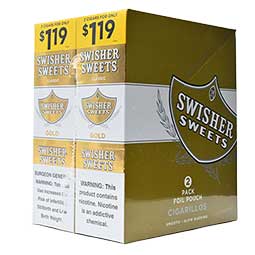 Swisher Sweets Cigarillos Gold 30ct 2pk 