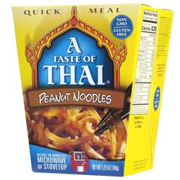 Taste of Thai Peanut Noodles Quick Meal 5.25oz Box 