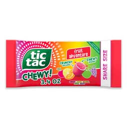 Tic Tac Chewy Fruit Adventure 3.4oz Bag 