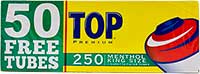 Top Cigarette Tubes Menthol King 250ct 