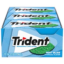 Trident Sugar Free Gum Mint Bliss 12ct Box 