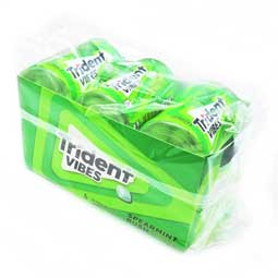 Trident Sugar Free Gum Vibes Spearmint Rush 6ct Box 
