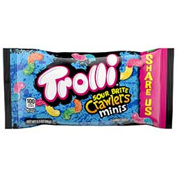 Trolli Sour Brite Crawlers Minis 3.5oz Bag 