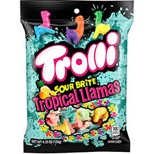 Trolli Sour Brite Tropical Llamas 4.25oz Bag 