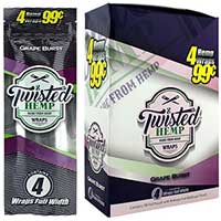 Twisted Flavored Herbal Wraps Blue Raspberry Cherry 5/4ct packs