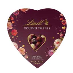 Valentines Day Gourmet Truffles Heart 10.7oz 