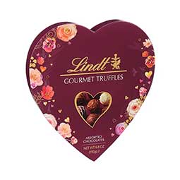 Lindt Valentines Day Gourmet Truffles 12ct Heart Box 