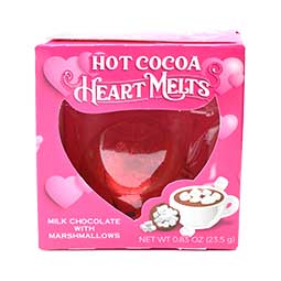 Valentines Day Love Bomb Hot cocoa With Pink Marshmallows .83oz Box 