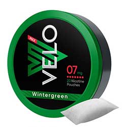 VELO Nicotine Pouches Wintergreen 7mg 5ct 