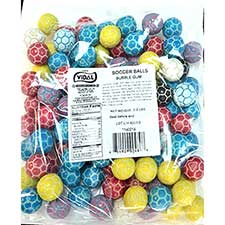 Vidal Bubble Gum Soccer Balls 2.2lb Bag 