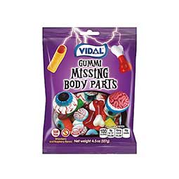 Vidal Gummi Missing Body Parts 4.5oz Bag 