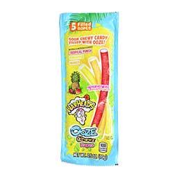 Warheads Ooze Chewz Tropical Ropes 2.5oz Bag 