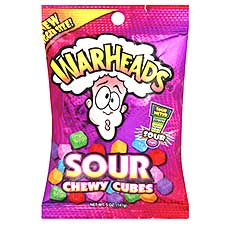 Warheads Sour Chewy Cubes 5oz Bag 