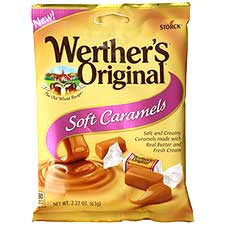 Werthers Original Soft Caramels 2.2oz Bag 
