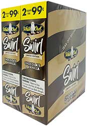 White Owl Cigarillos Swirl Chocolate Vanilla 30ct 