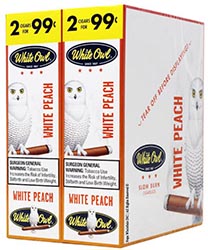 White Owl Cigarillos White Peach 30ct 