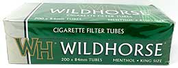 Wildhorse Cigarette Tubes Menthol King 200ct Box 