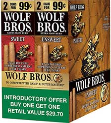 Wolf Bros Sweet and Unsweet Cigarillos Combo 