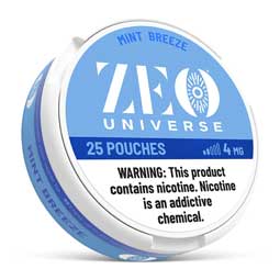 ZEO Universe Nicotine Pouches Mint Breeze 4mg 5ct 