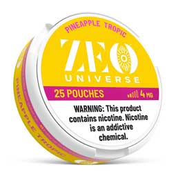ZEO Universe Nicotine Pouches Pineapple Tropic 4mg 5ct 