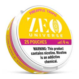 ZEO Universe Nicotine Pouches Pineapple Tropic 6mg 5ct 