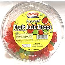 Zachary Assorted Fruit Jujus 24oz Tub 